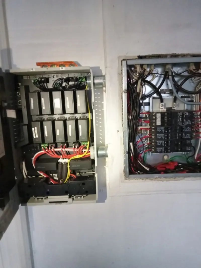 Electrical panel upgrade completed for Security Camera Wiring in Cheverly